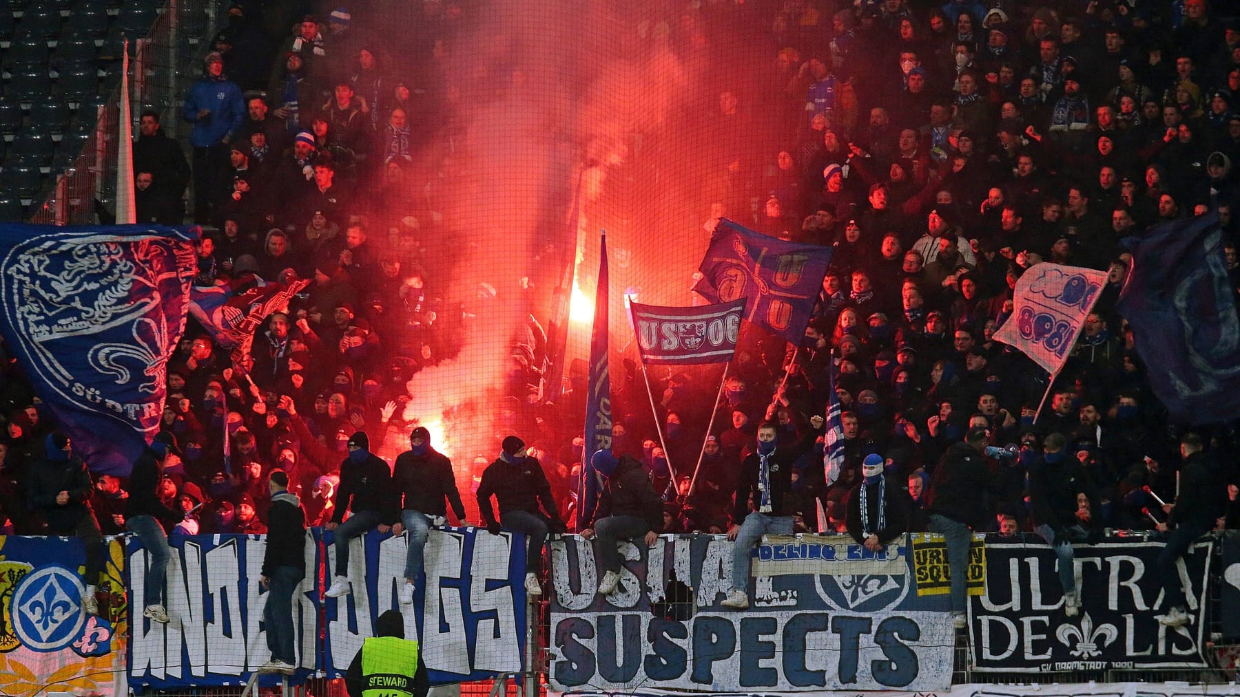 Darmstadt 98 Fans Fined for Pyrotechnic Displays in Hessen Derby