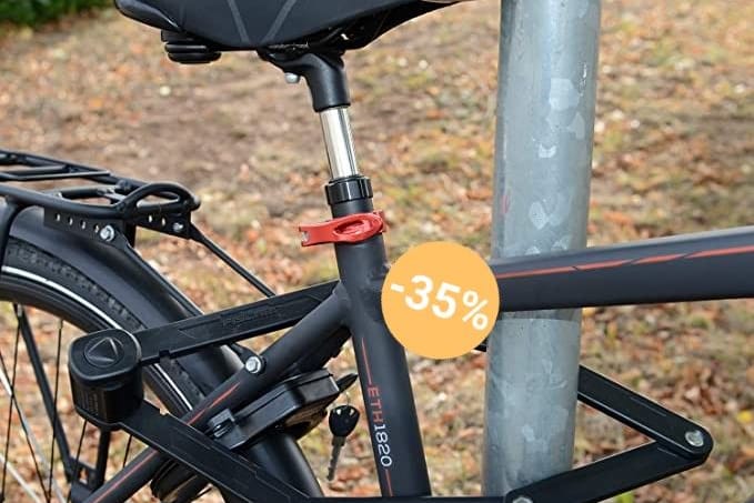 Aktuell beim Discounter Aldi im Angebot: Robuste Fahrradschlösser der Marke Fischer.