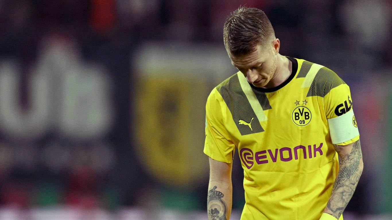 Marco Reus: Der Dortmunder Kapitän erlebte mit seinem Team einen enttäuschenden Abend.