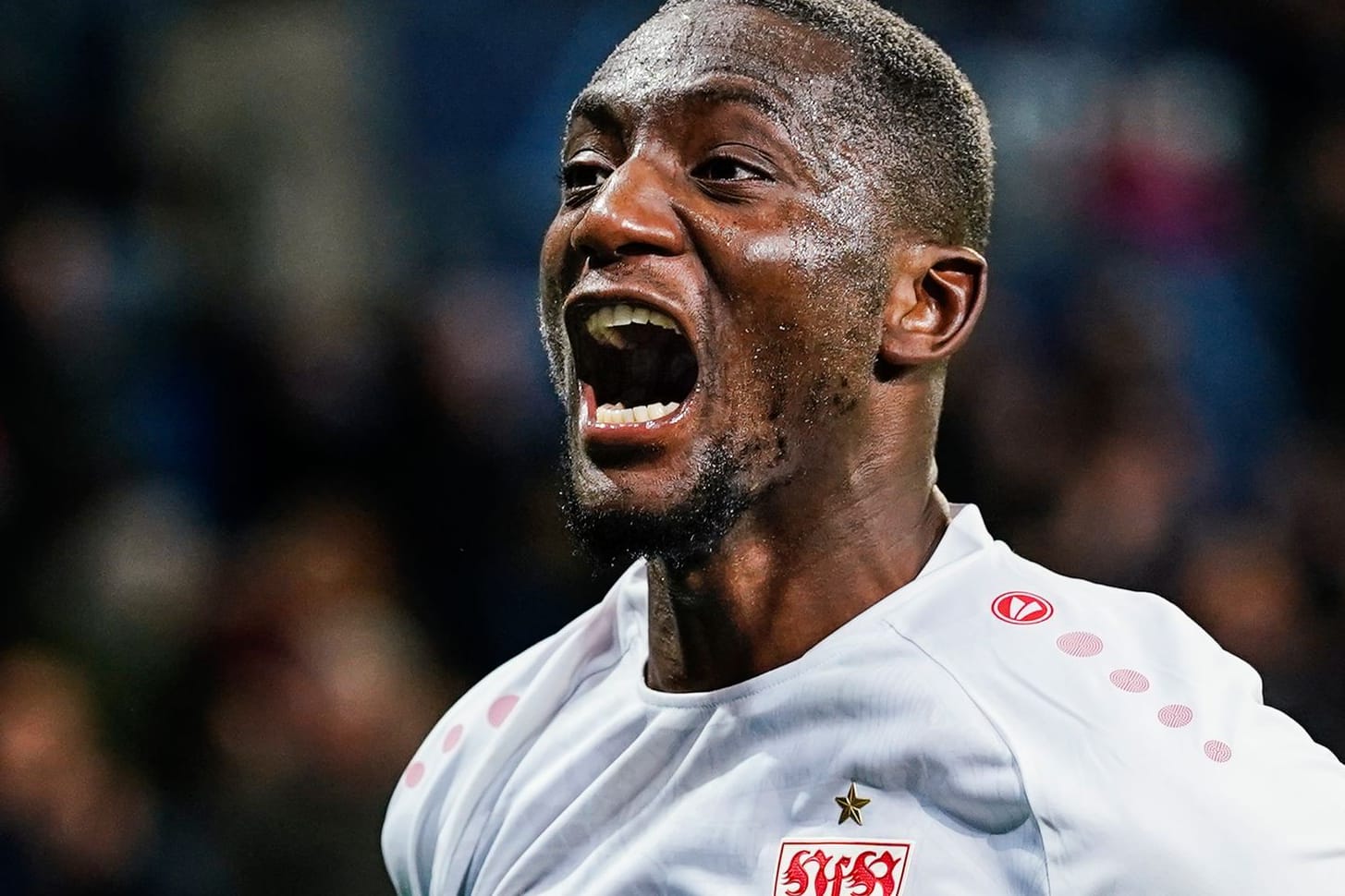 Serhou Guirassy: Der Stürmer jubelt über sein Tor zum 2:1.