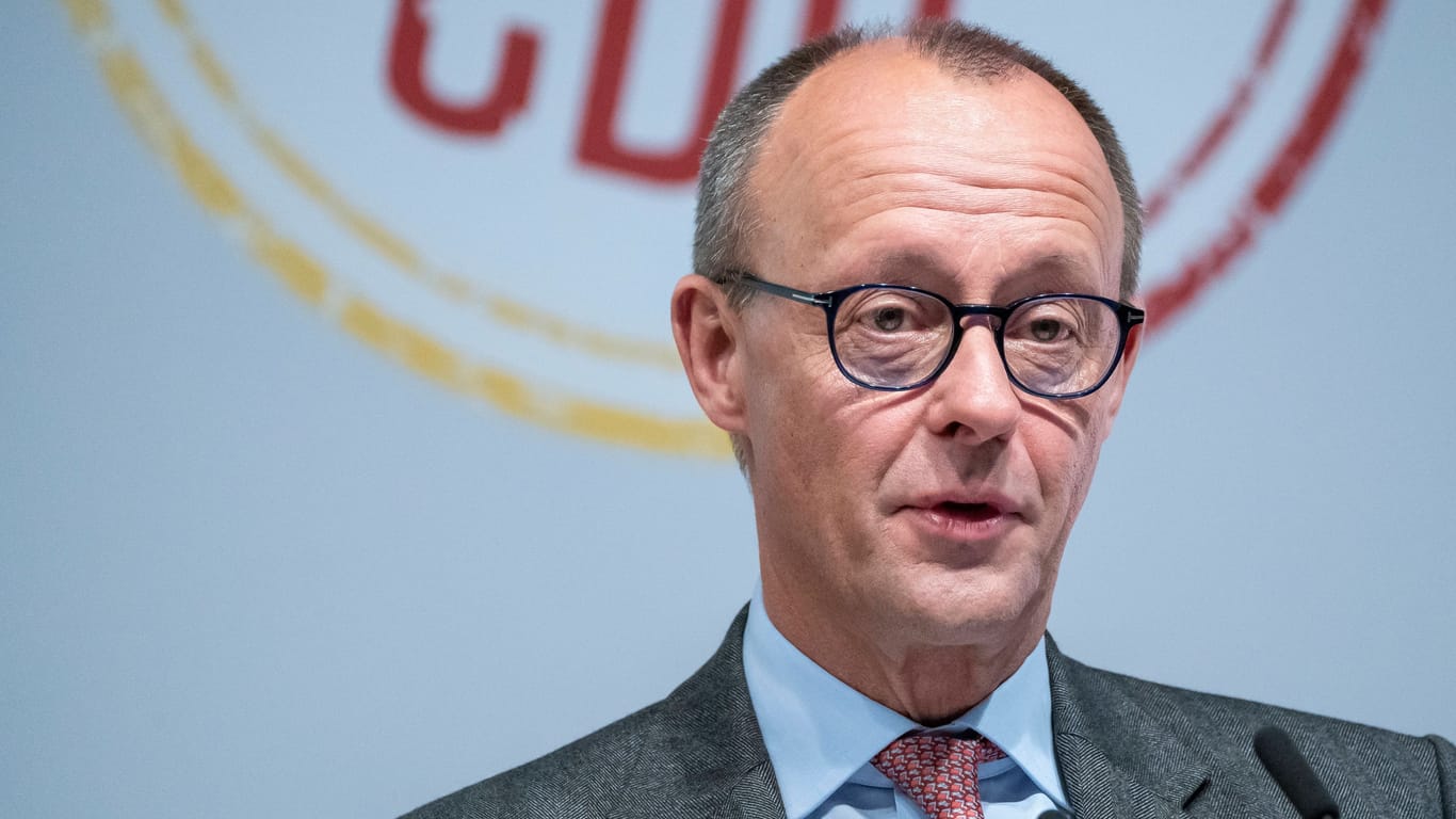 CDU-Vorsitzender Friedrich Merz: Die Union liegt Umfragen zufolge vorne.