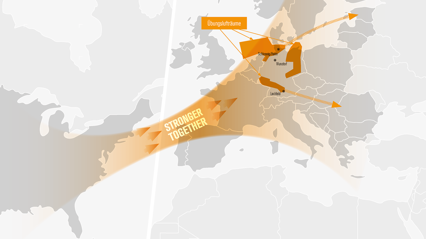 "Stronger together": Drei Lufträume in Deutschland werden für die Nato-Übung gesperrt.