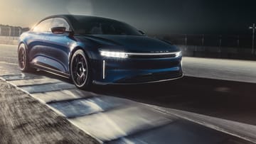 Lucid Air: the electric car has a power of up to 1217 hp.