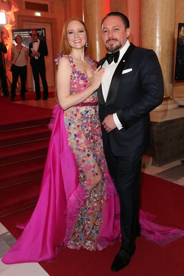 Barbara Meyer y Clemens-Holman en los Premios Romy.