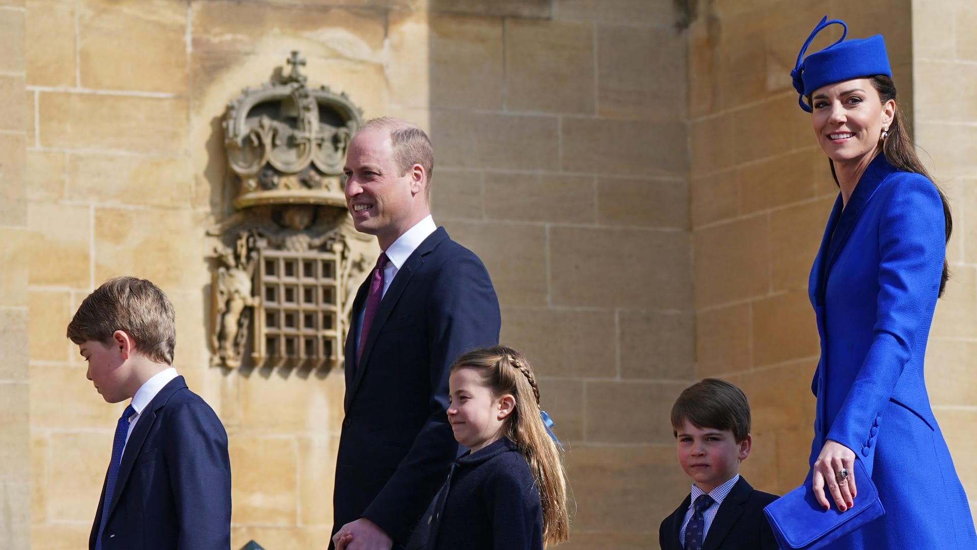 Prinz William und Prinzessin Kate: Sie kamen in Begleitung ihrer Kinder.