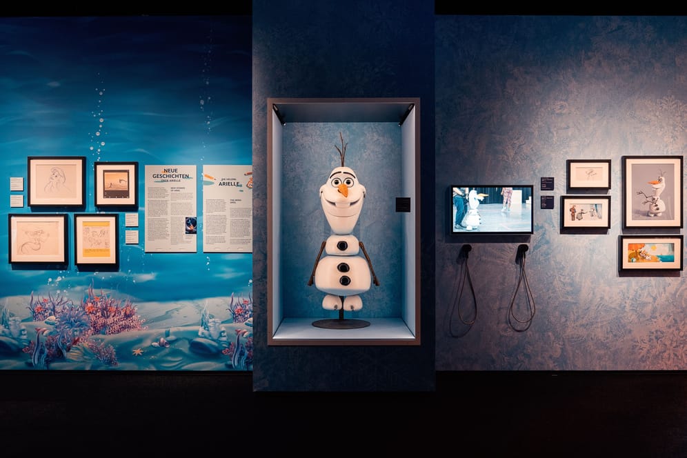 Disney100, Ausstellung, München, Olaf, Eiskönigin