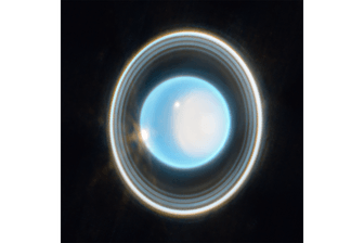 Der Planet Uranus: Die Ringe des Eisriesen sind deutlich zu erkennen-