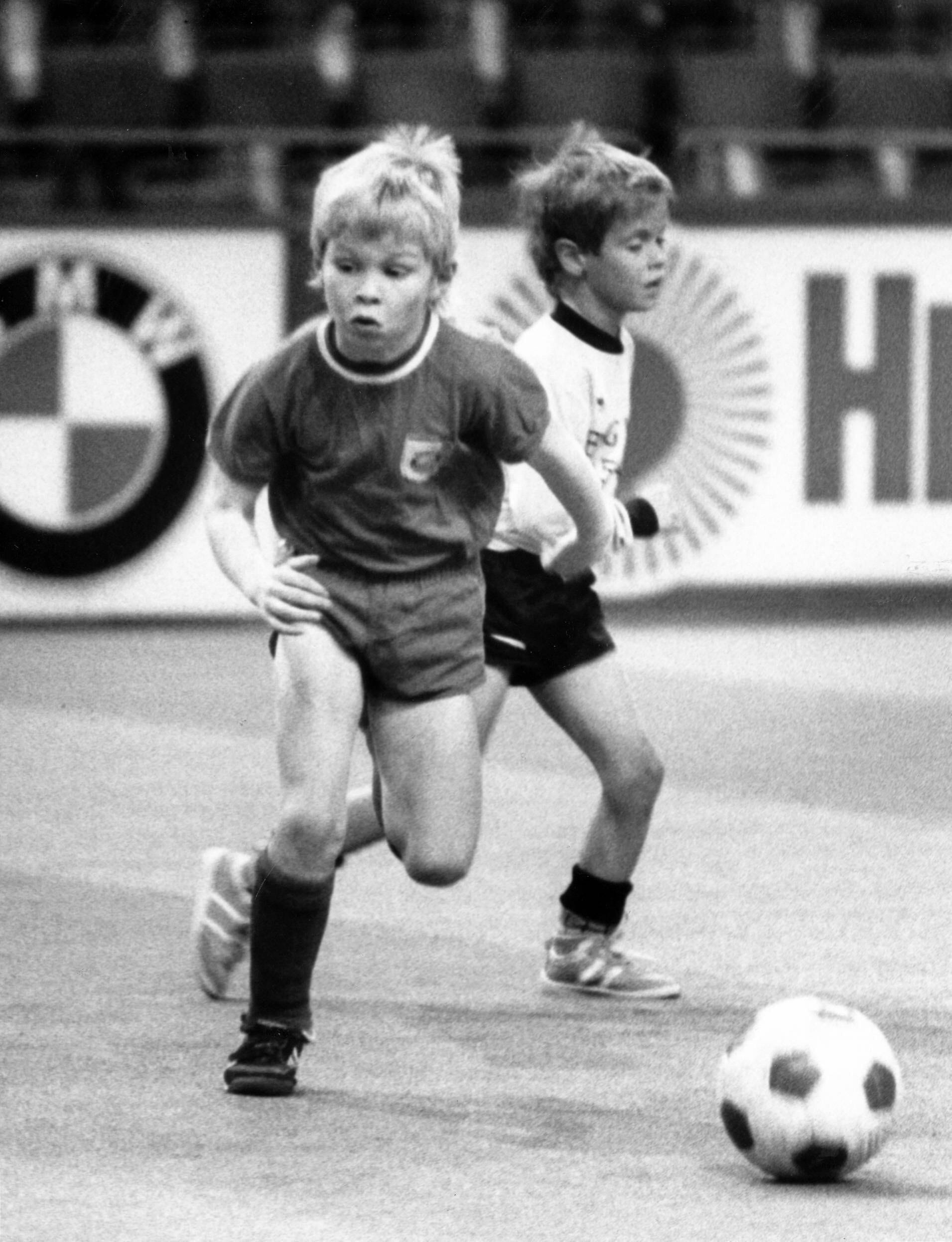 Florian Hoeneß in der F-Jugend des FC Bayern München: Er kickte oft an der Säbener Straße.