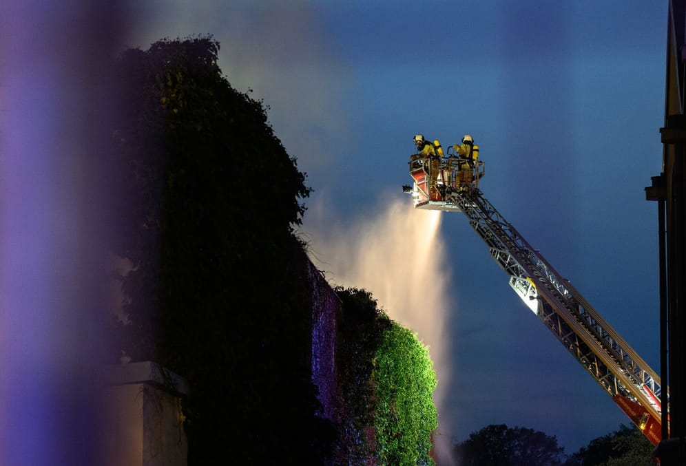 Brand in Dresden Pieschen