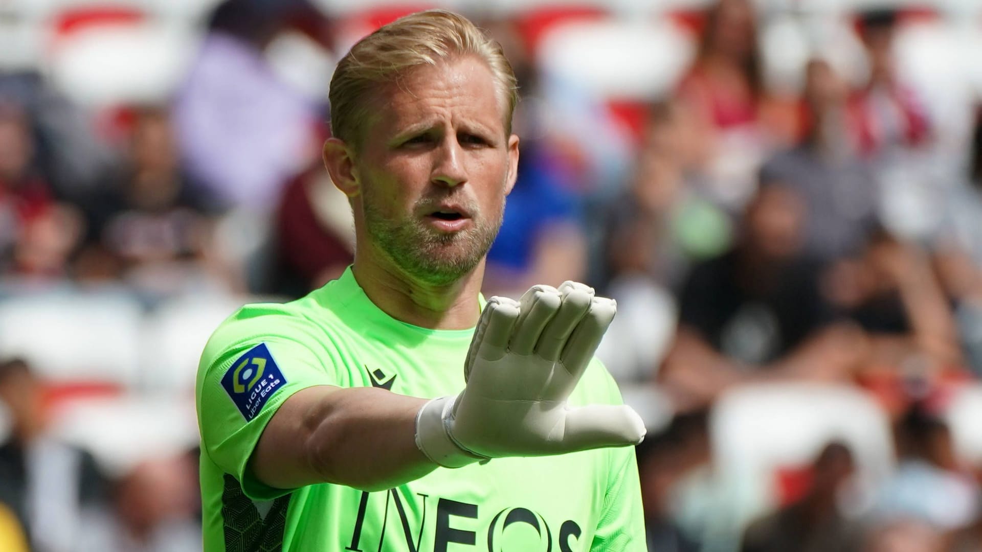 Kasper Schmeichel ist im Tor Nizzas gesetzt.