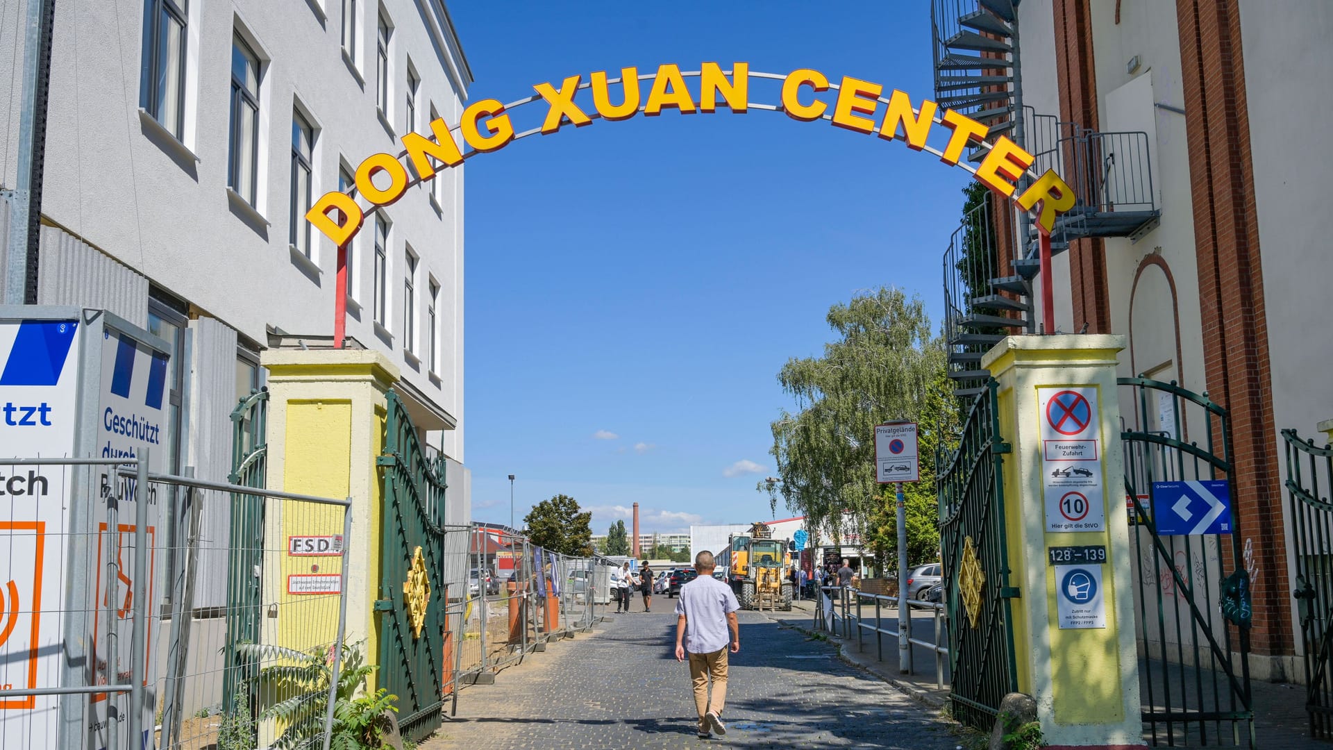 Dong Xuan Center in Berlin: Der Angreifer konnte flüchten.