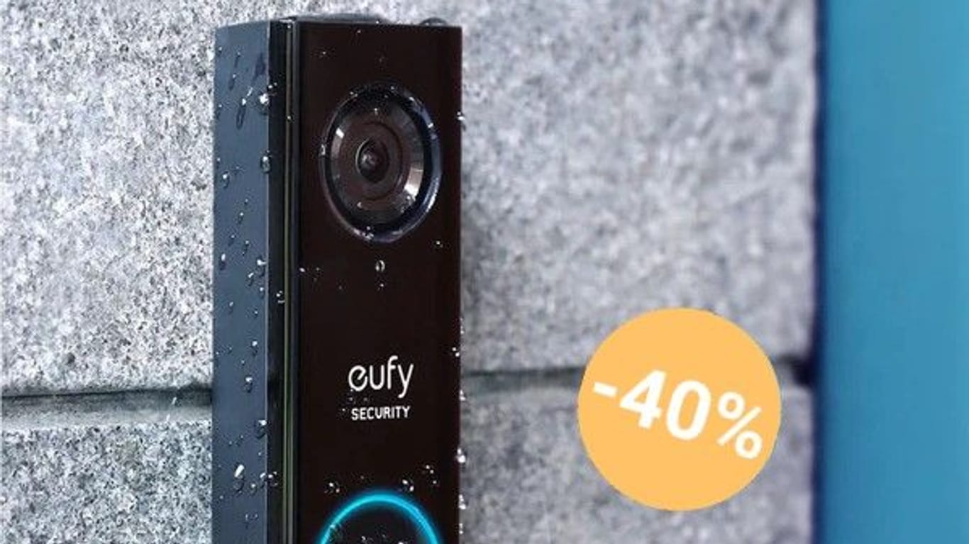 Knaller-Schnäppchen: Heute sparen Sie ganze 40 Prozent auf die smarte Video-Türklingel von Eufy.