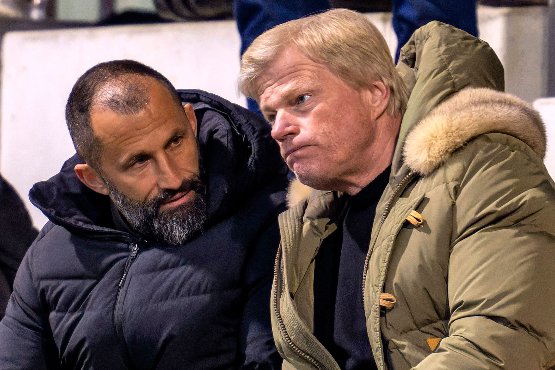 Hasan Salihamidzic und Oliver Kahn (r.): Die Bosse stehen unter Druck.