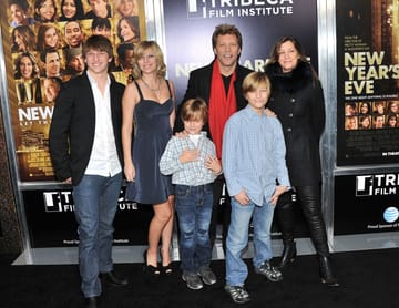 Jon Bon Jovi and Dorothea Hurley with their children at an event in New York City in 2011