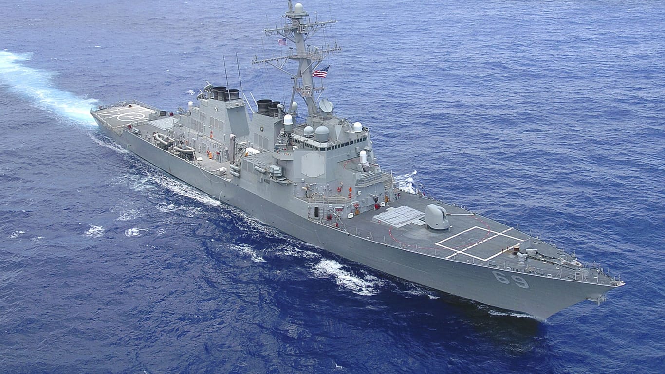 USS Milius: Das Schiff der US-Marine war Anfang des Jahres im Südchinesischen Meer unterwegs. (Archivfoto)