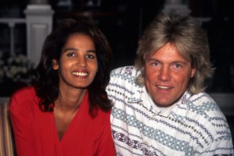 Dieter Bohlen mit Nadja Abd el Farrag 1994.