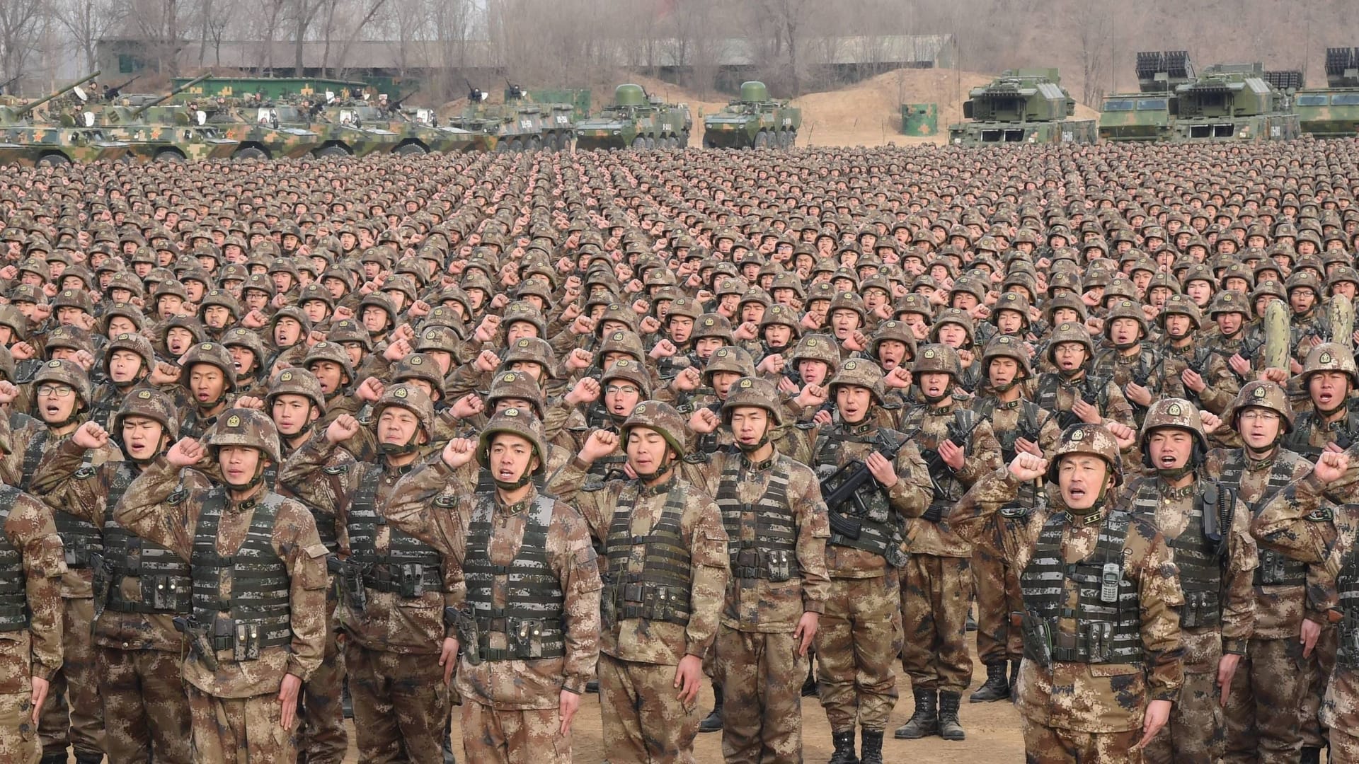 Übung der chinesischen Armee.