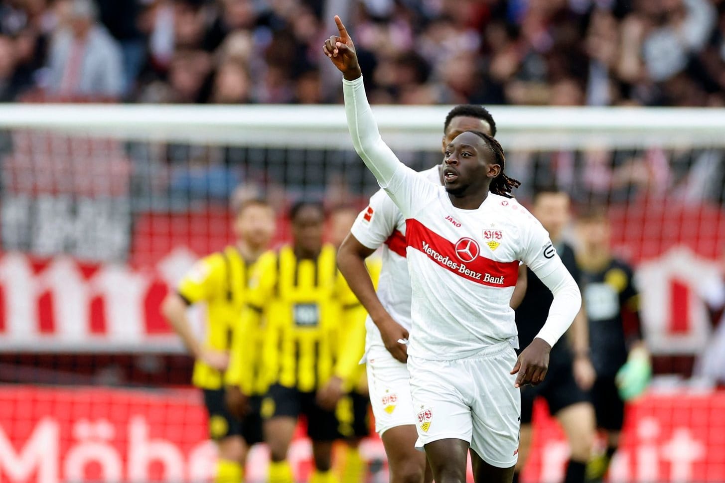 Stuttgarts Tanguy Coulibaly: Er erzielte den Anschlusstreffer.