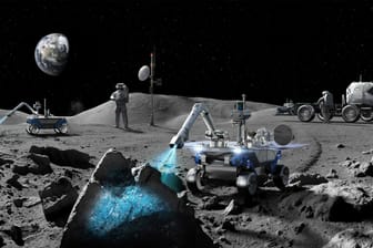Hyundai-Mondfahrzeug (künstlerische Darstellung): Schon 2027 soll der Rover auf dem Mond landen.