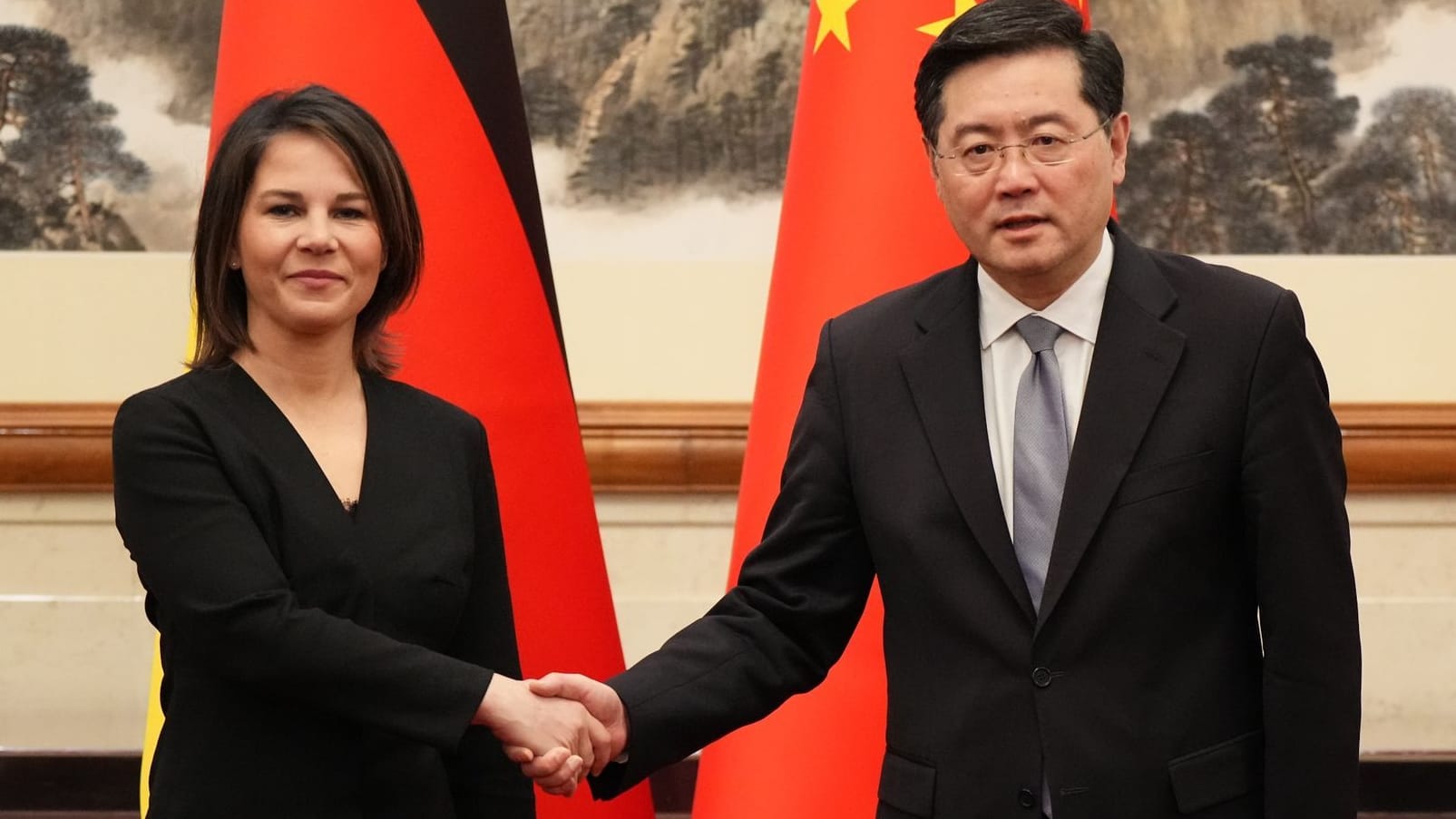 Annalena Baerbock und Qin Gang