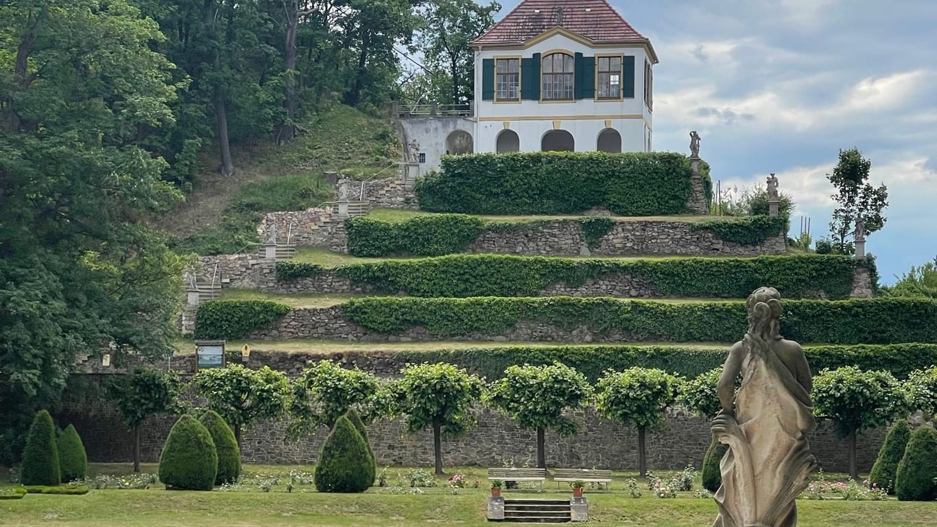Der Schlossgarten: Das Grundstück ist 2,5 Hektar groß.