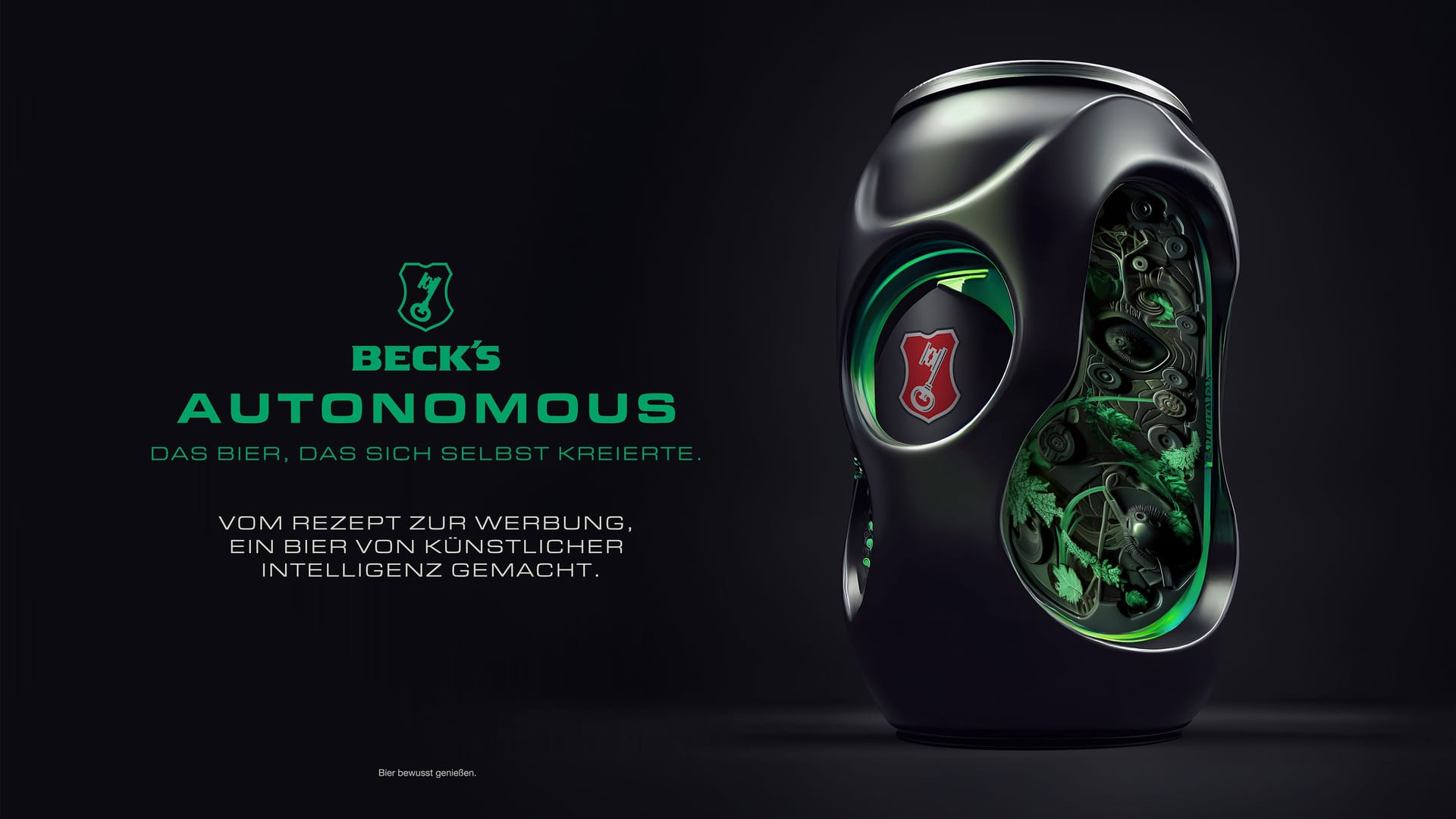 "Autonomous": Eine Künstliche Intelligenz hat das Beck's-Bier entwickelt. "Autonomous": Eine Künstliche Intelligenz hat das Beck's-Bier entwickelt.