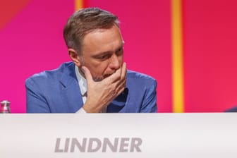 Christian Lindner beim FDP-Parteitag (Archivbild): Der FDP-Chef versuchte bei Maischberger, seine Position zu Ölheizungen zu erklären.