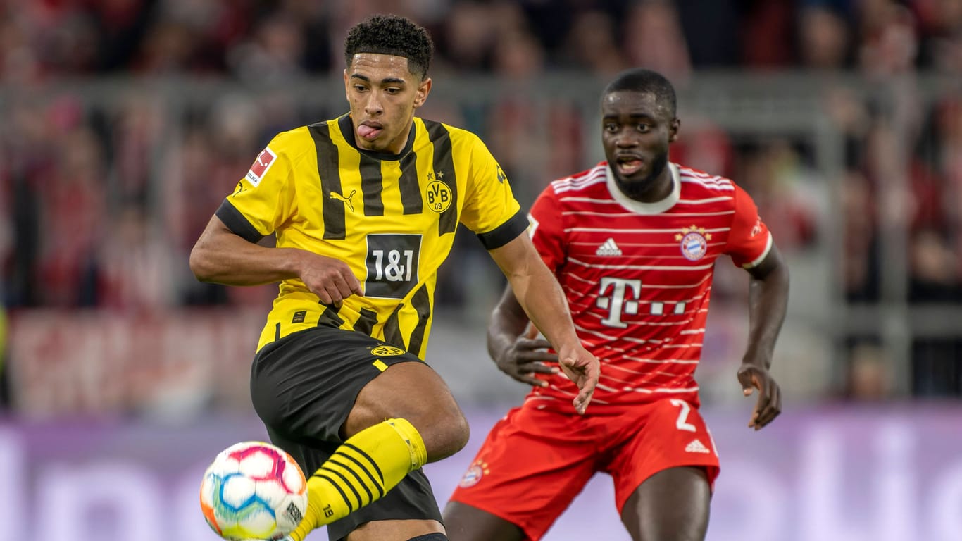 Dayot Uamecano und Jude Bellingham (r.): Der BVB konnte die Meisterserie der Münchner brechen.