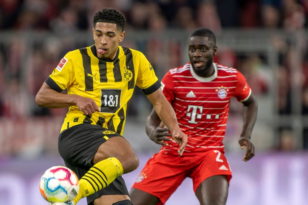 Dayot Uamecano und Jude Bellingham (r.): Der BVB konnte die Meisterserie der Münchner brechen.