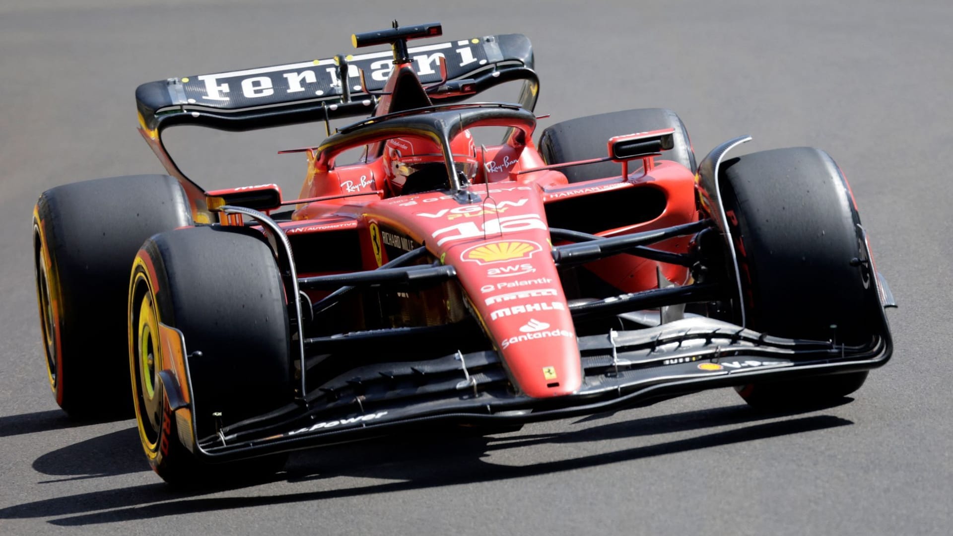 Überraschte im Qualifying: Ferrari-Pilot Charles Leclerc.