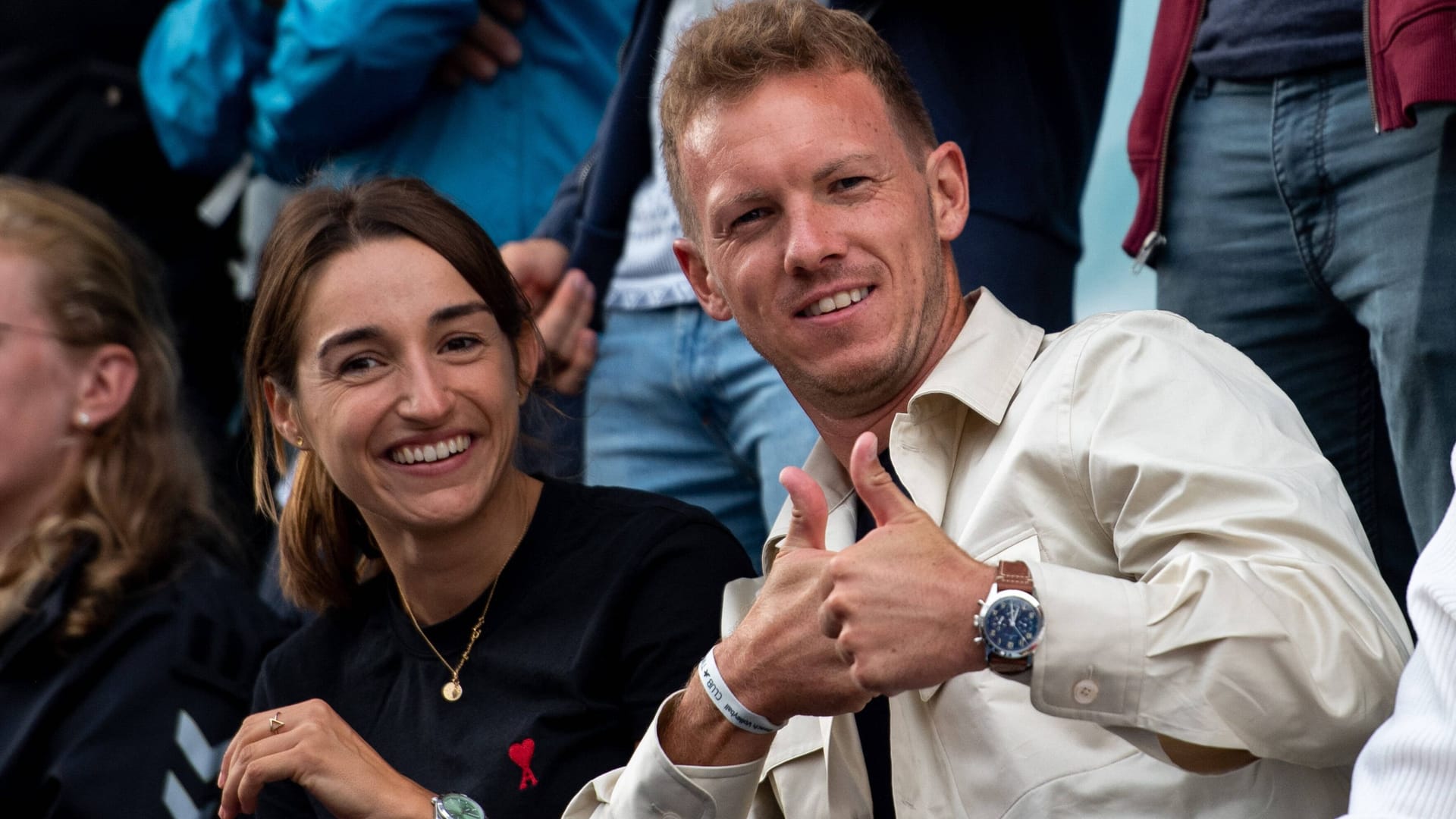 Julian Nagelsmann (r.) und Lena Wurzenberger: Das Paar im vergangenen Jahr.