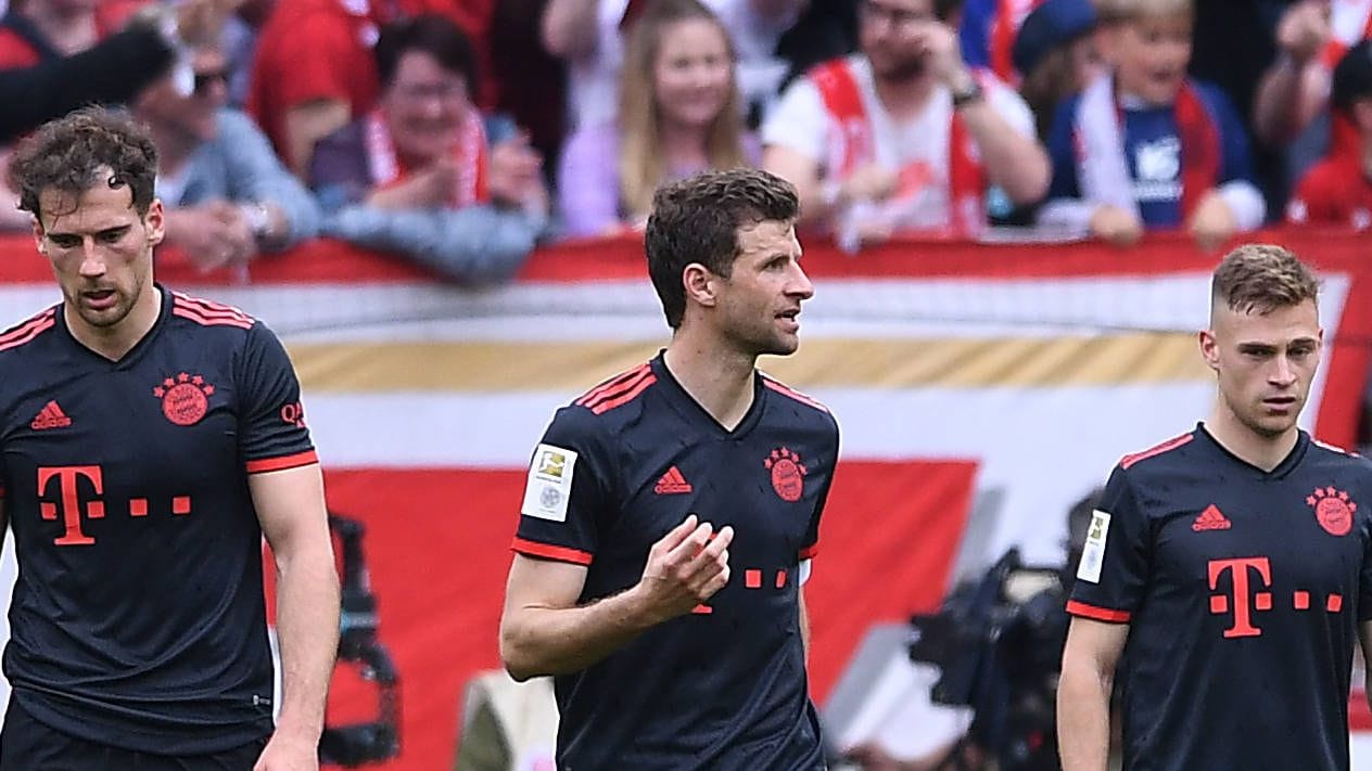 Leon Goretzka, Thomas Müller und Joshua Kimmich (v. l. n. r.): Sie enttäuschten brutal.