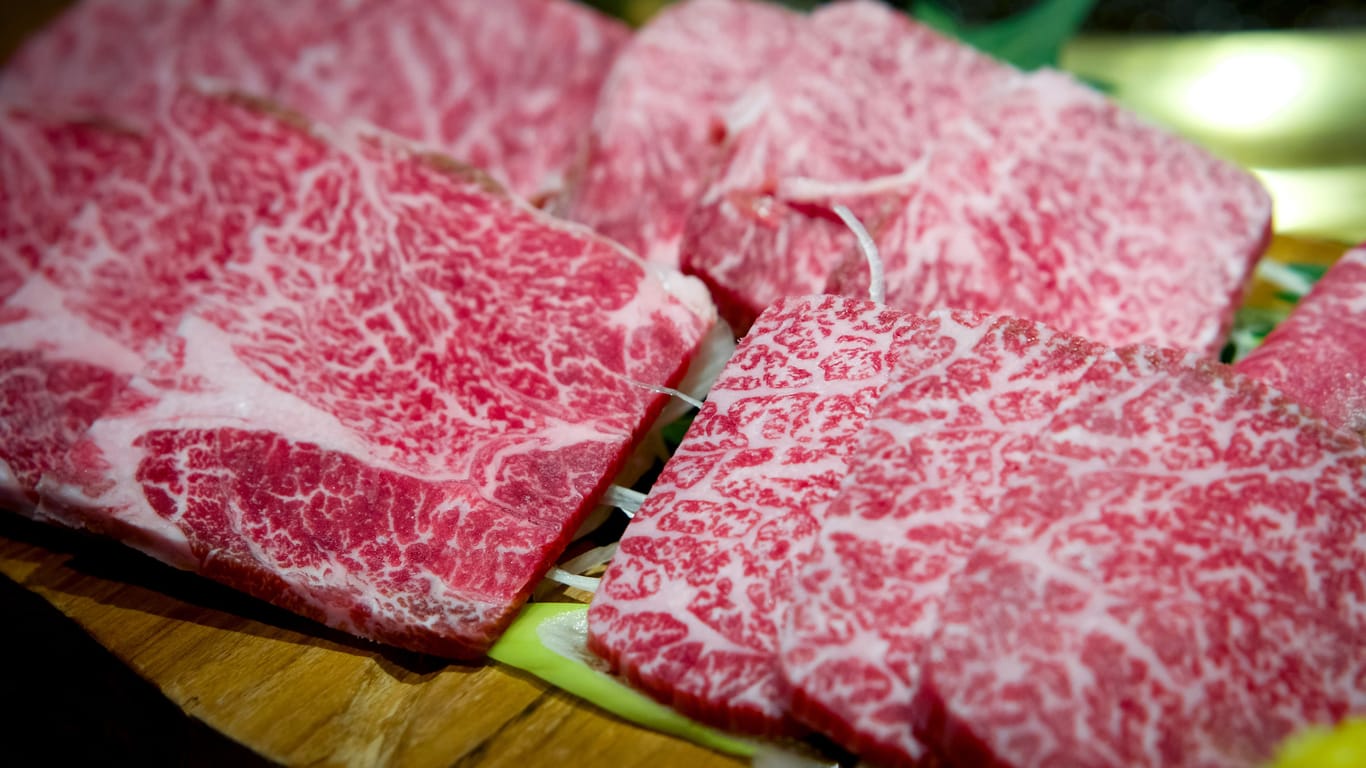 Wagyu-Fleisch: Die besondere Marmorierung macht es so zart.