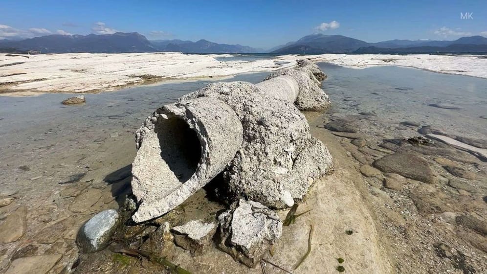 Der Gardasee in Italien: Ein beliebter Urlaubsort, der aktuell mit der Dürre kämpft.