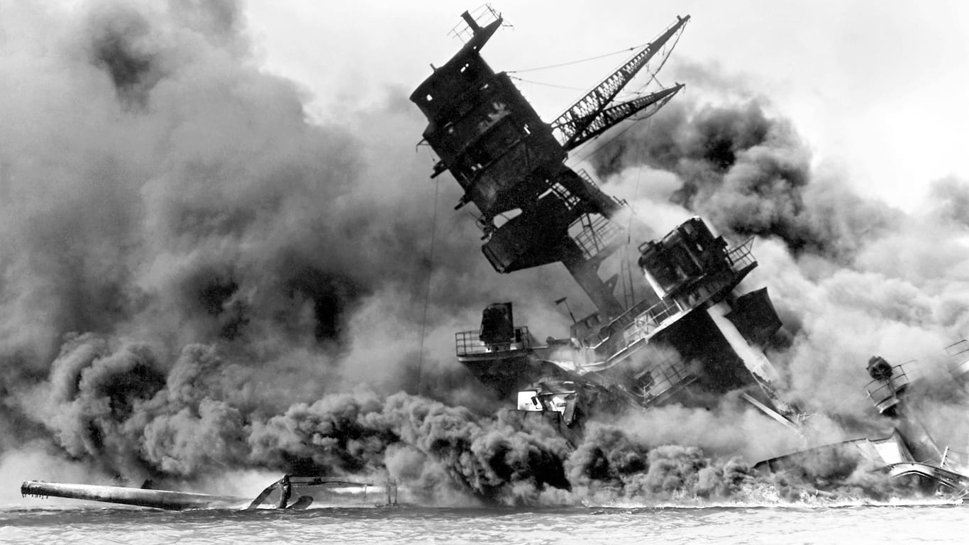 Japanischer Überfall auf Pearl Harbor 1941: Zwei Jahre später nahmen die USA Rache.