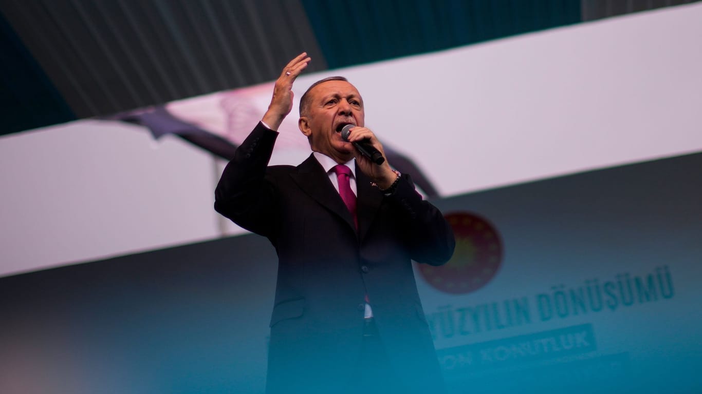 Präsident Erdogan schlägt im Wahlkampf nationalistische Töne an.
