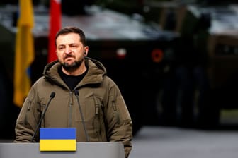 Wolodymyr Selenskyj: Der Präsident der Ukraine macht neben der russischen Führung auch Soldaten für Kriegsverbrechen verantwortlich.