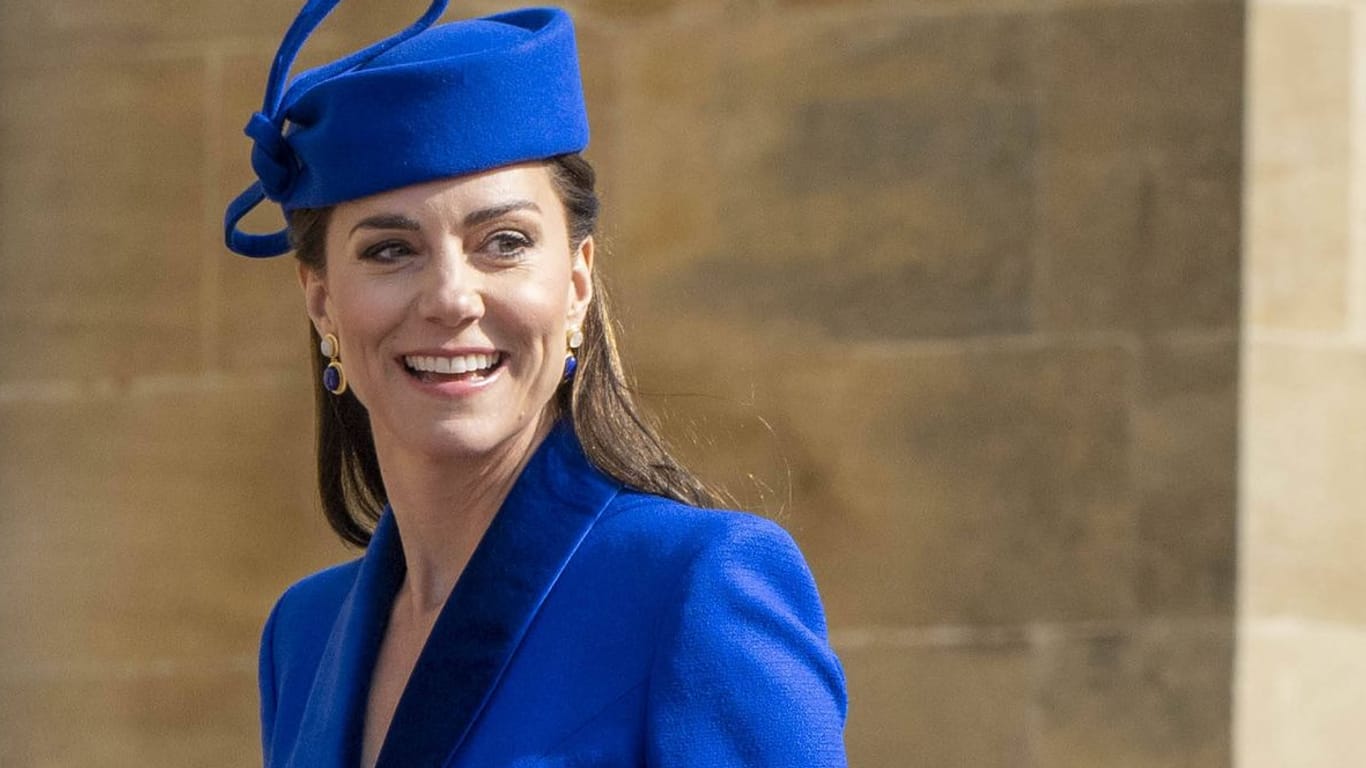Prinzessin Kate: Gemeinsam mit anderen Mitgliedern der Royal Family besuchte sie am Sonntag den Ostergottesdienst in Windsor.
