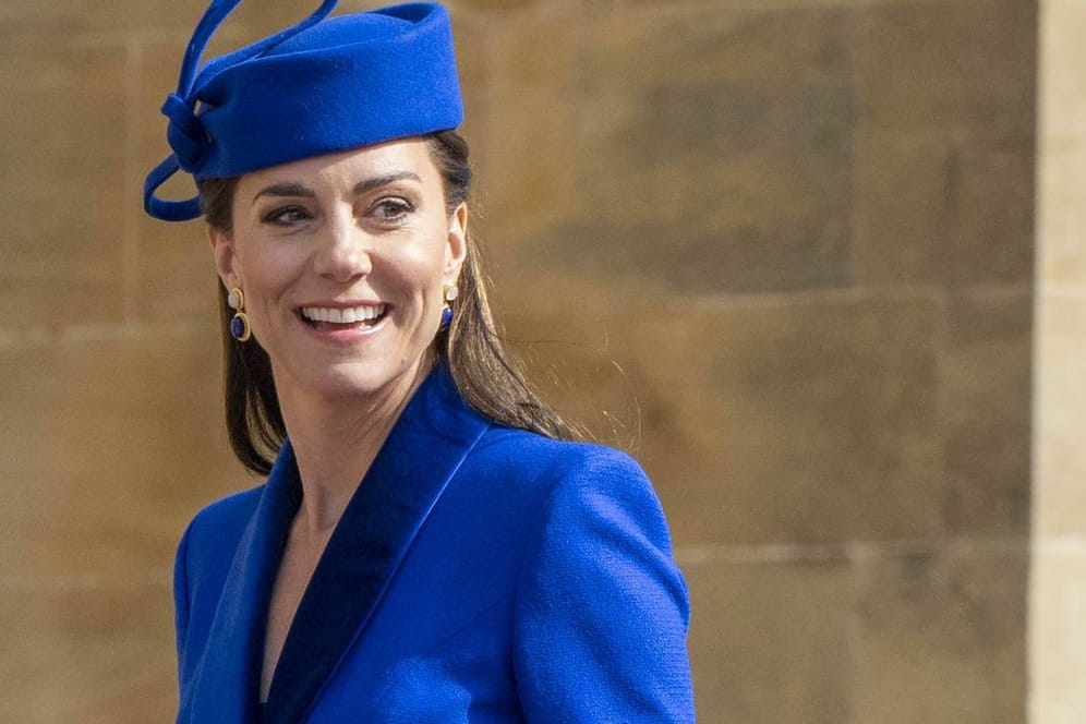 Prinzessin Kate: Gemeinsam mit anderen Mitgliedern der Royal Family besuchte sie am Sonntag den Ostergottesdienst in Windsor.