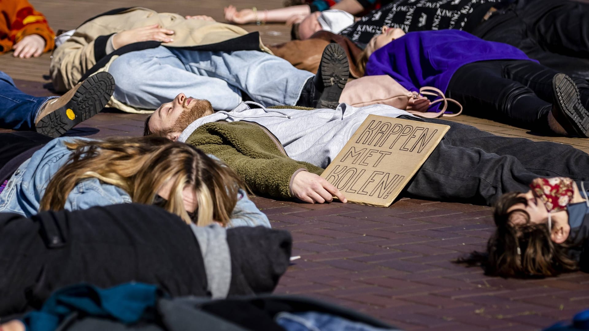 Protestaktion der Gruppe Extinction Rebellion, hier in den Niederlanden.