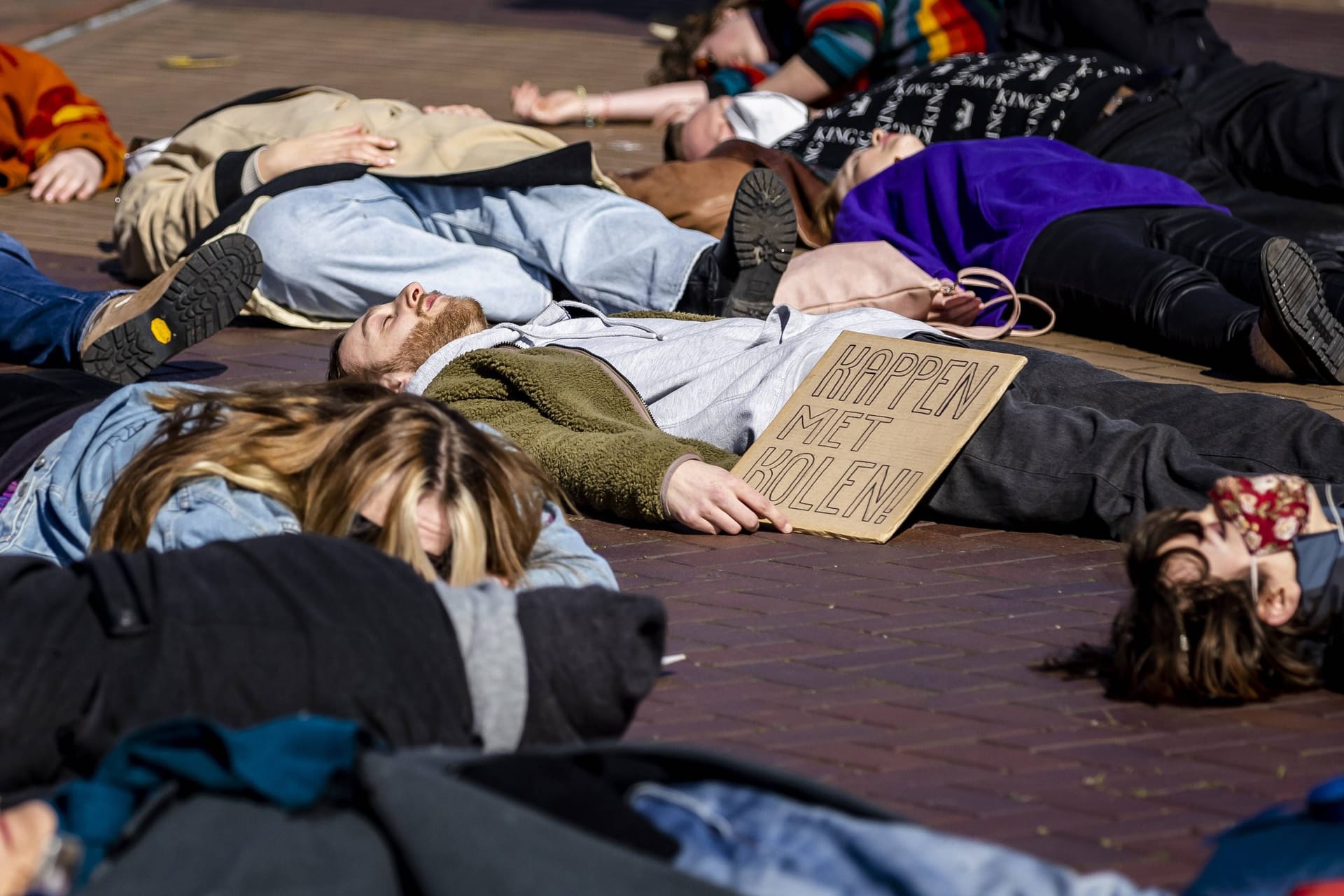 Protestaktion der Gruppe Extinction Rebellion, hier in den Niederlanden.