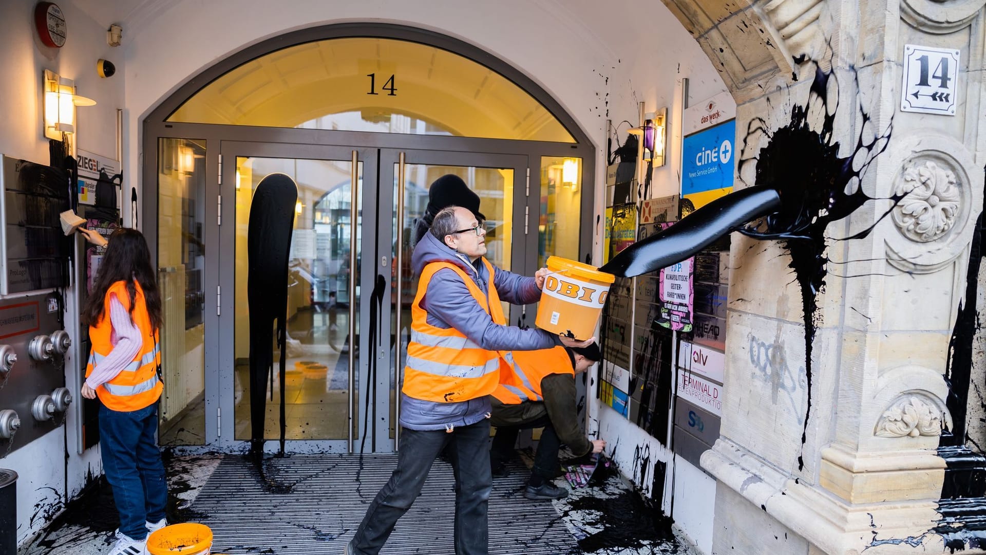 Protestaktion der Letzten Generation an FDP-Zentrale