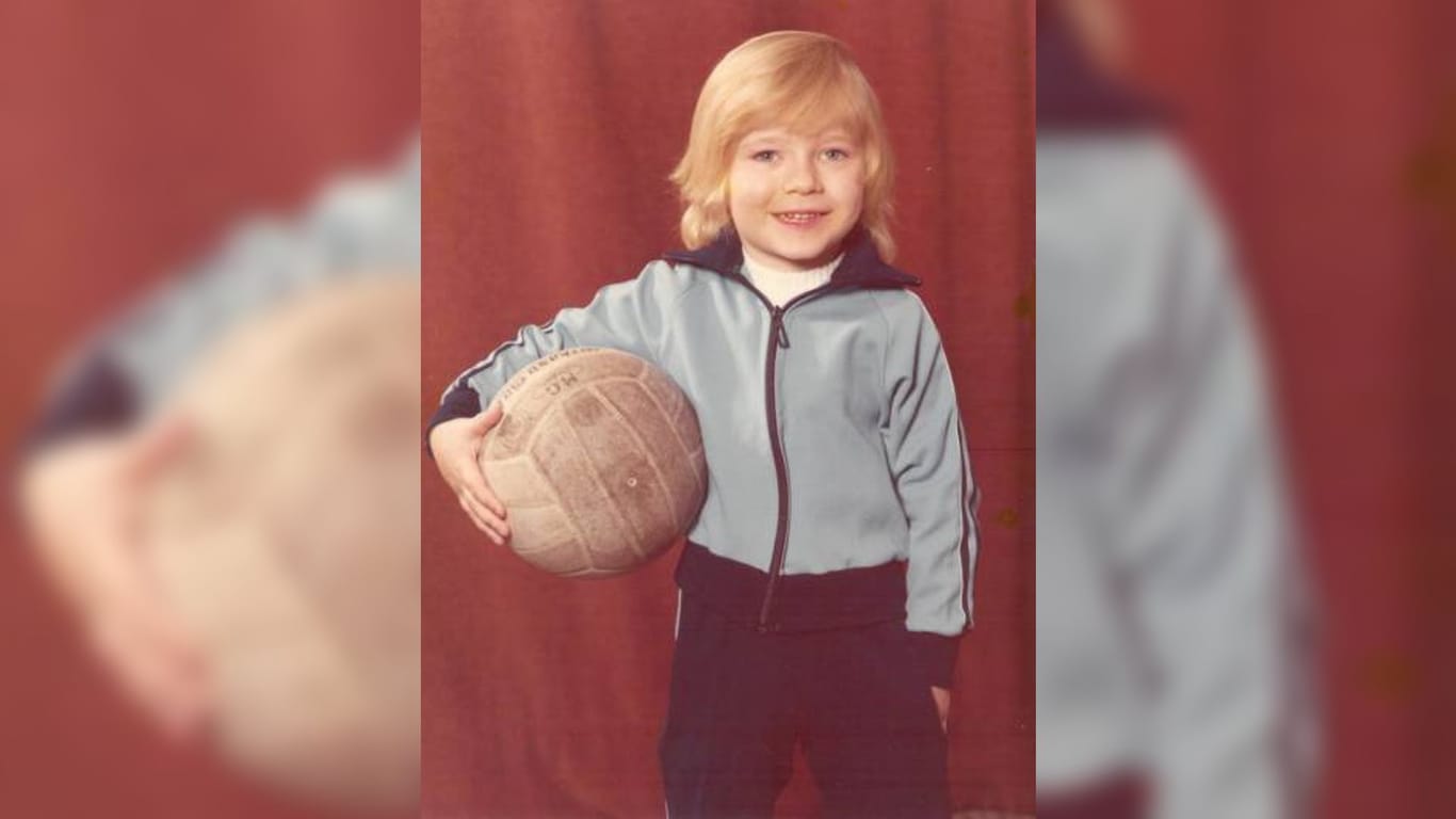 Kai Wegner als kleiner Junge: Er spielte gerne Fußball.
