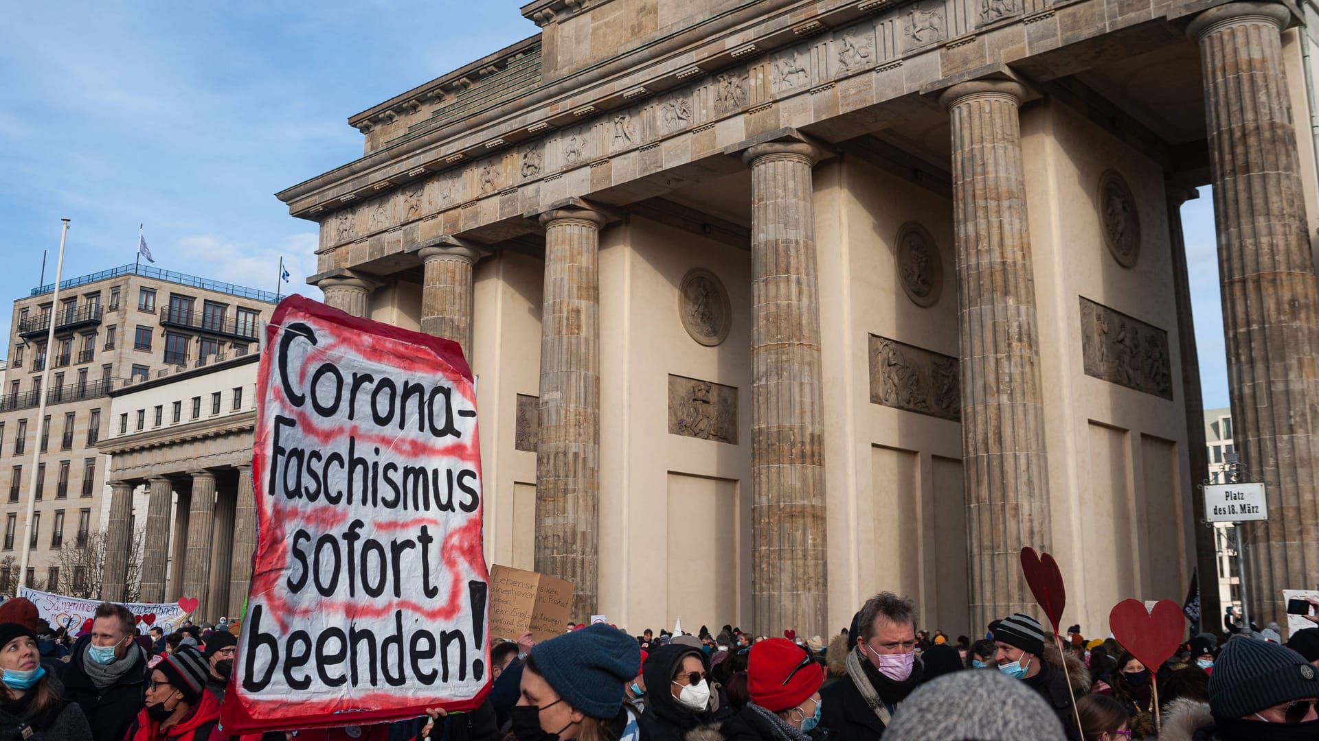 Demonstration von Coronaleugnern (Archivbild) in Berlin.