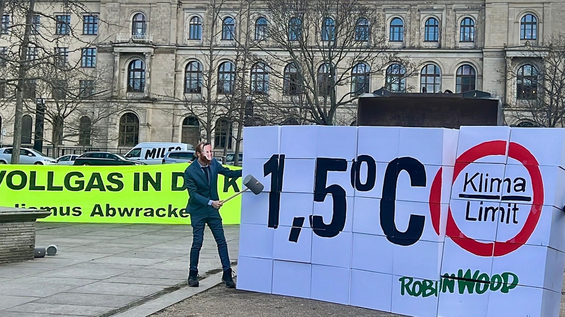 Protestaktion vor dem Verkehrsministerium: Solche Aktionen kennt Wissing bereits.