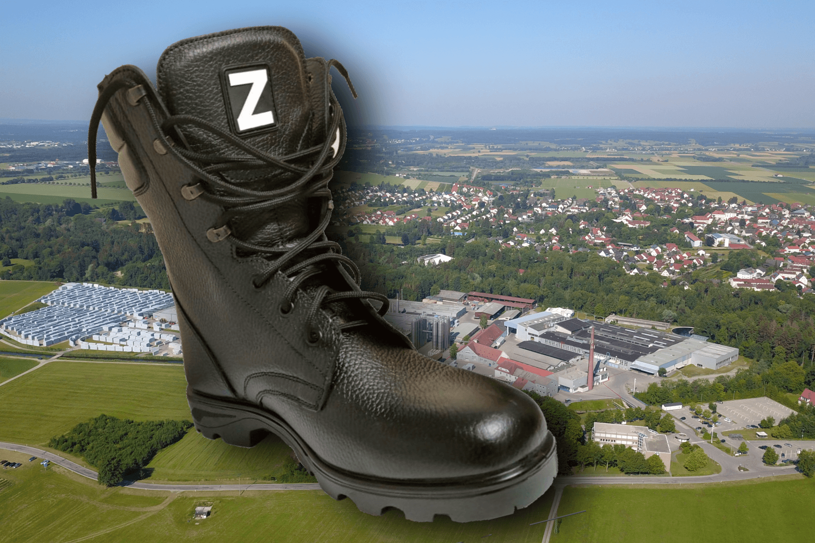 Kampfstiefel: Salamander im Unterallgäu versorgte führende Lieferanten des russischen Militärs Recyclingleder für die Produktion.