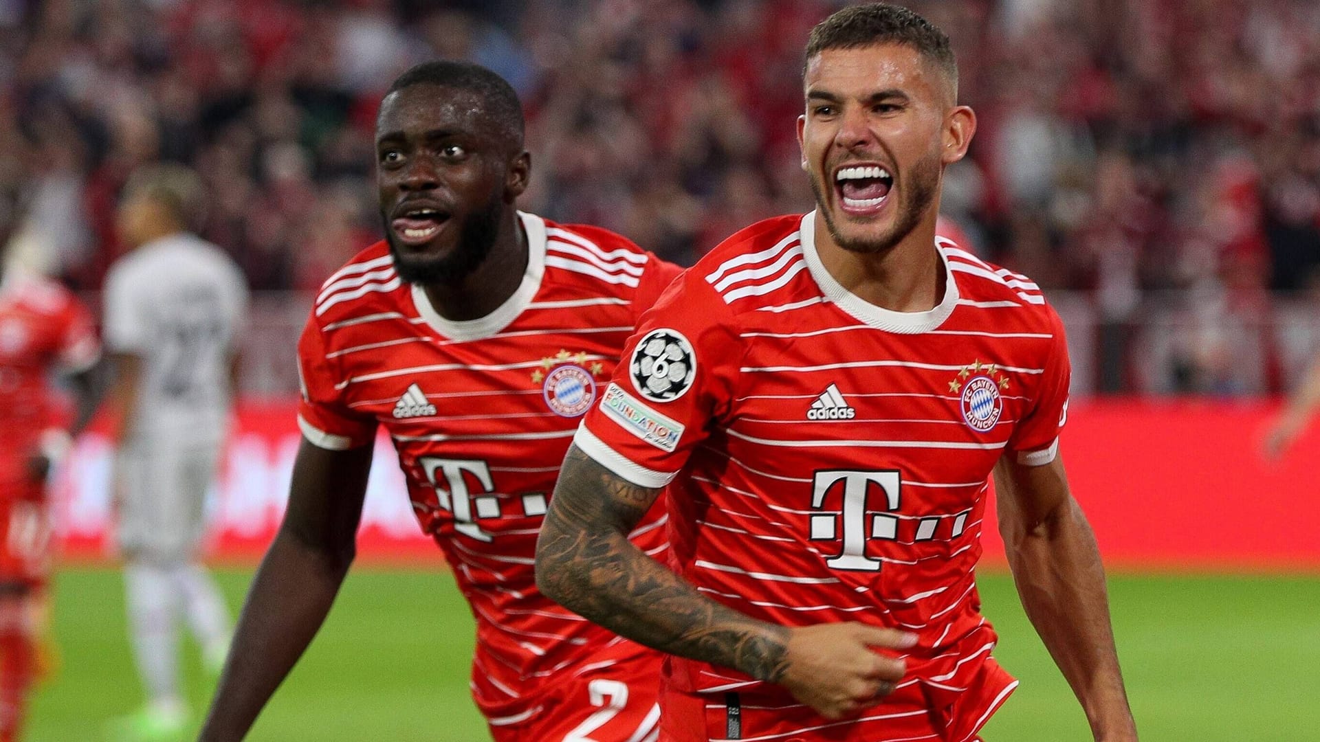 Lucas Hernández (r.) neben Dayot Upamecano: Der Linksfuß könnte den FC Bayern in Richtung Paris verlassen.