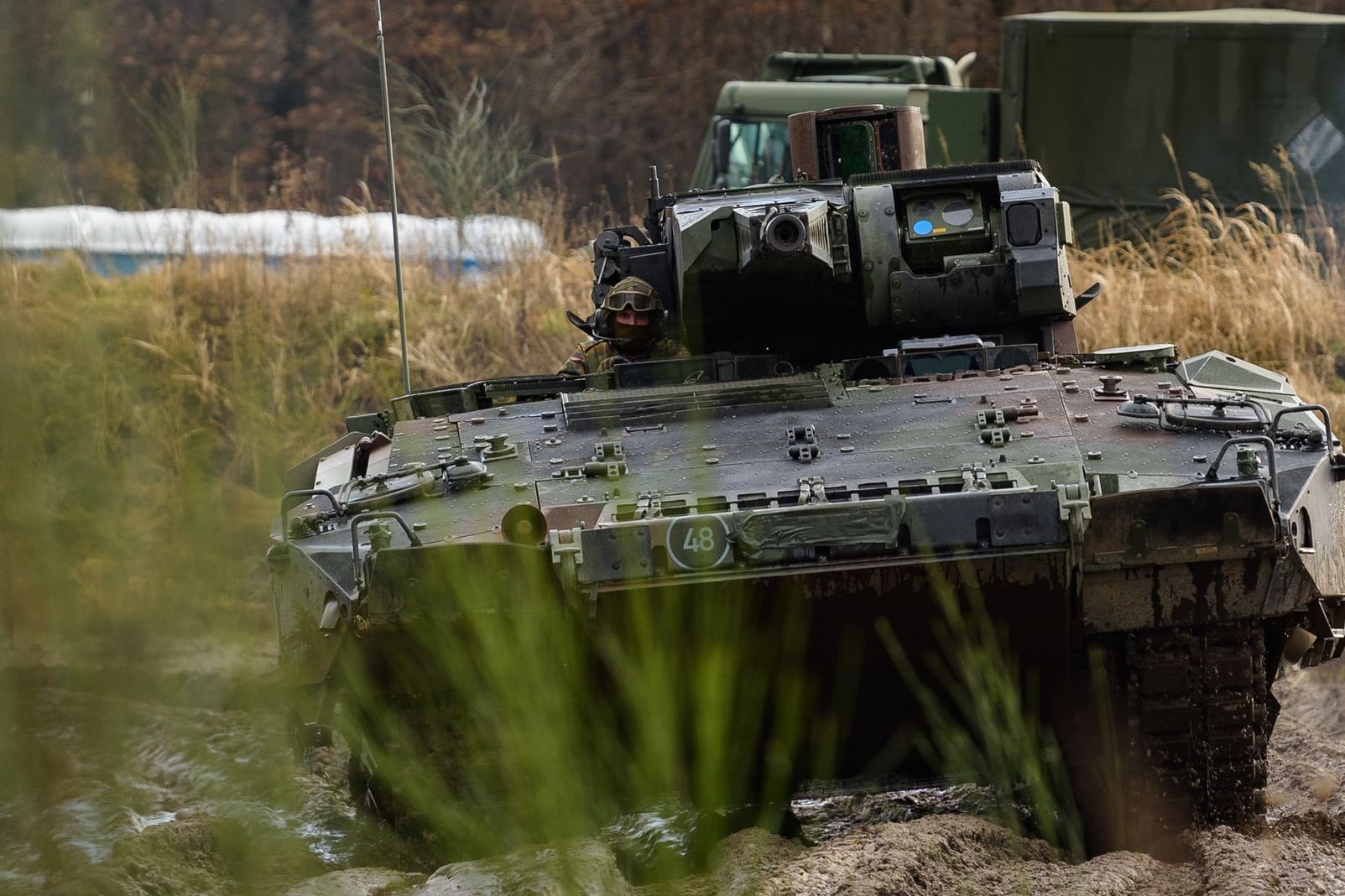 Schützenpanzer vom Typ Puma der Bundeswehr (Symbolbild): Der Rüstungskonzern Rheinmetall hat einen Großauftrag über 50 Schützenpanzer vom Typ Puma erhalten.