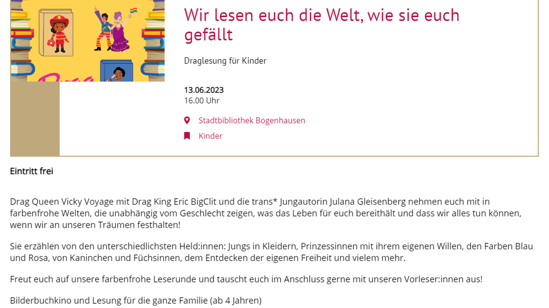 Die Ankündigung: Es soll unter anderem um die Farben Blau und Rosa, Kaninchen und Füchsinnen sowie das Entdecken der eigenen Freiheit gehen.