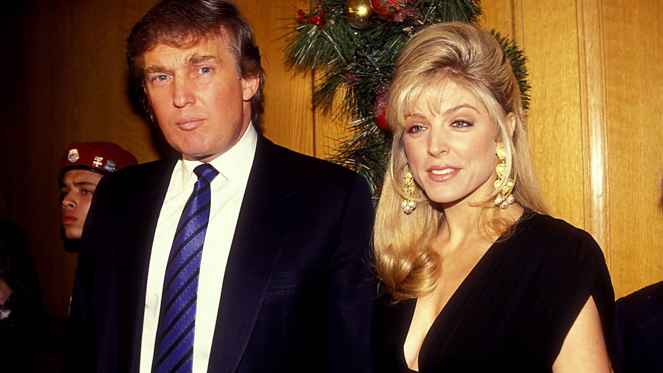 Donald Trump und seine zweite Ehefrau Marla Staples im Jahr 1992: Gar nicht sein Typ?